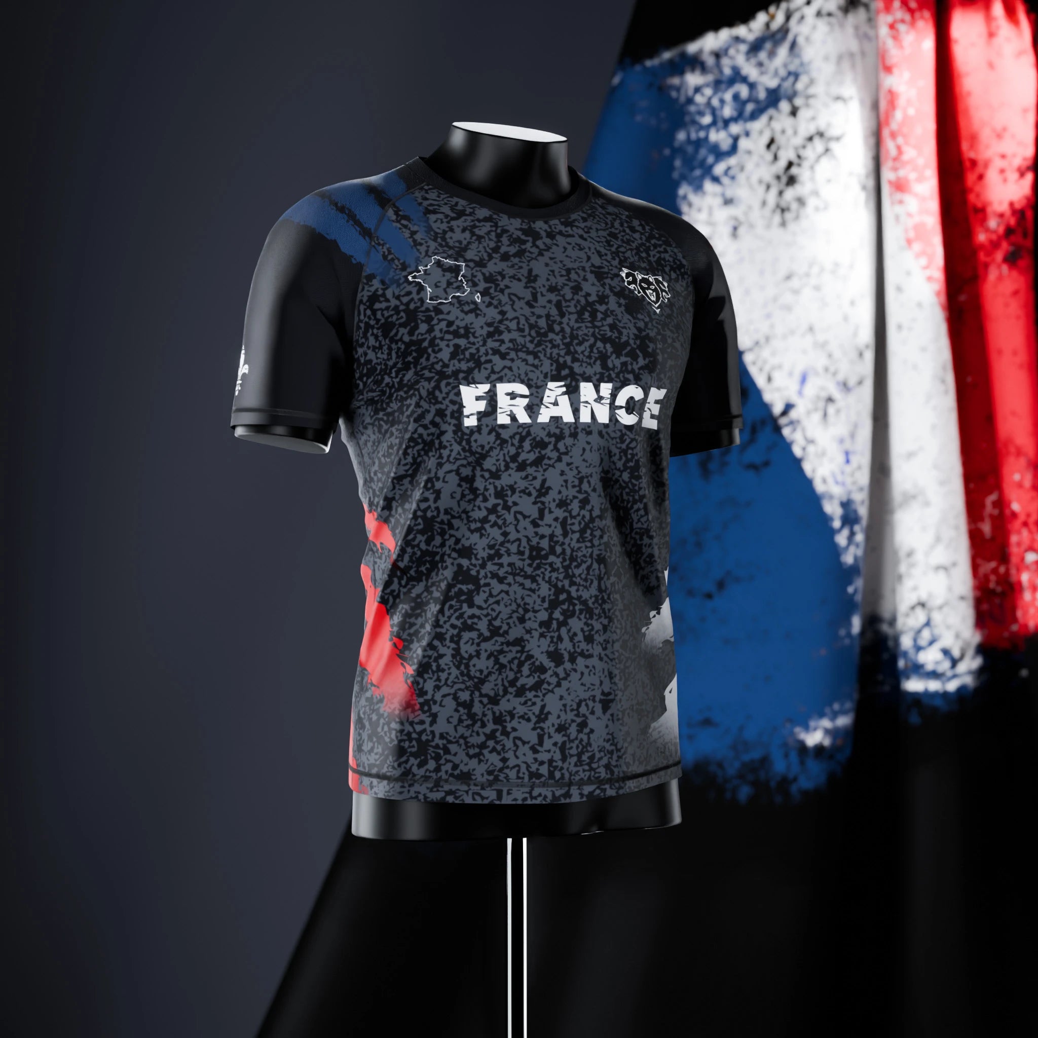 Rashguard à manches courtes - France