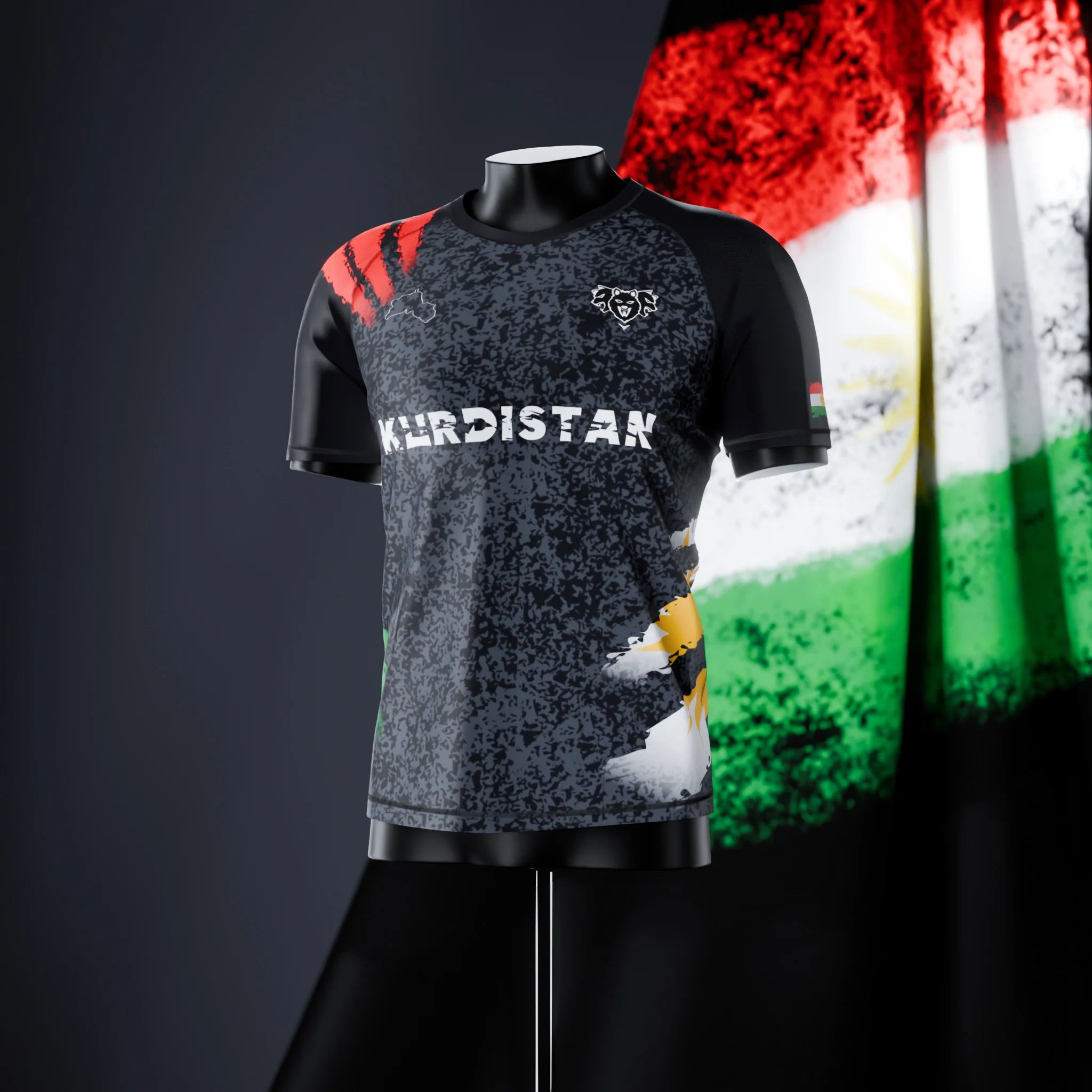 Rashguard à manches courtes - Kurdistan