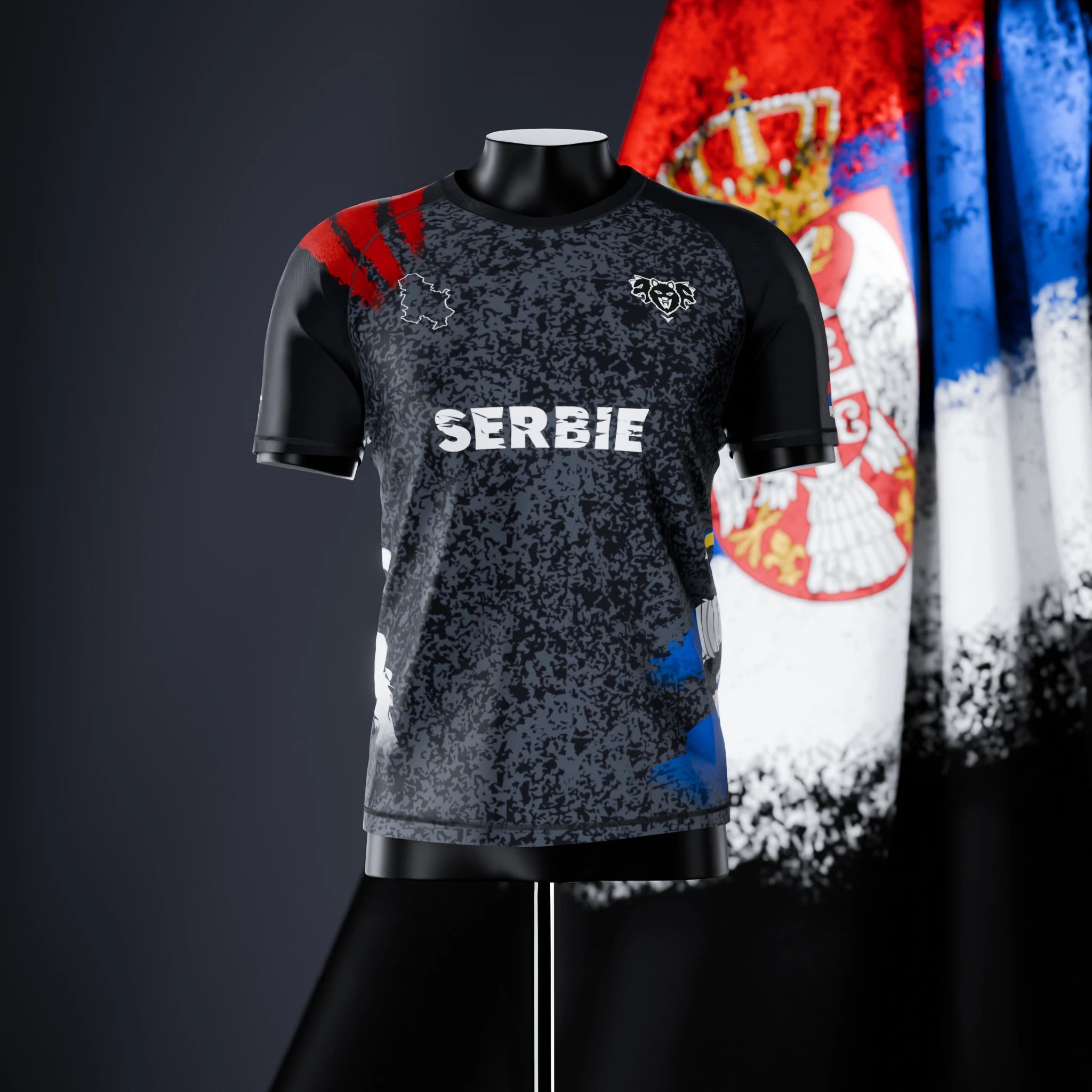 Short Sleeve Rashguard - Serbia