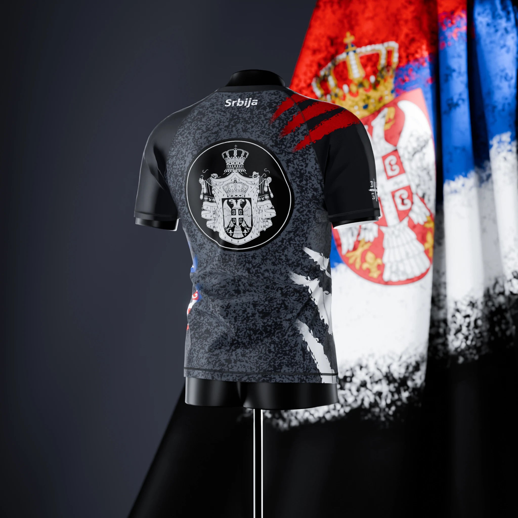 Short Sleeve Rashguard - Serbia