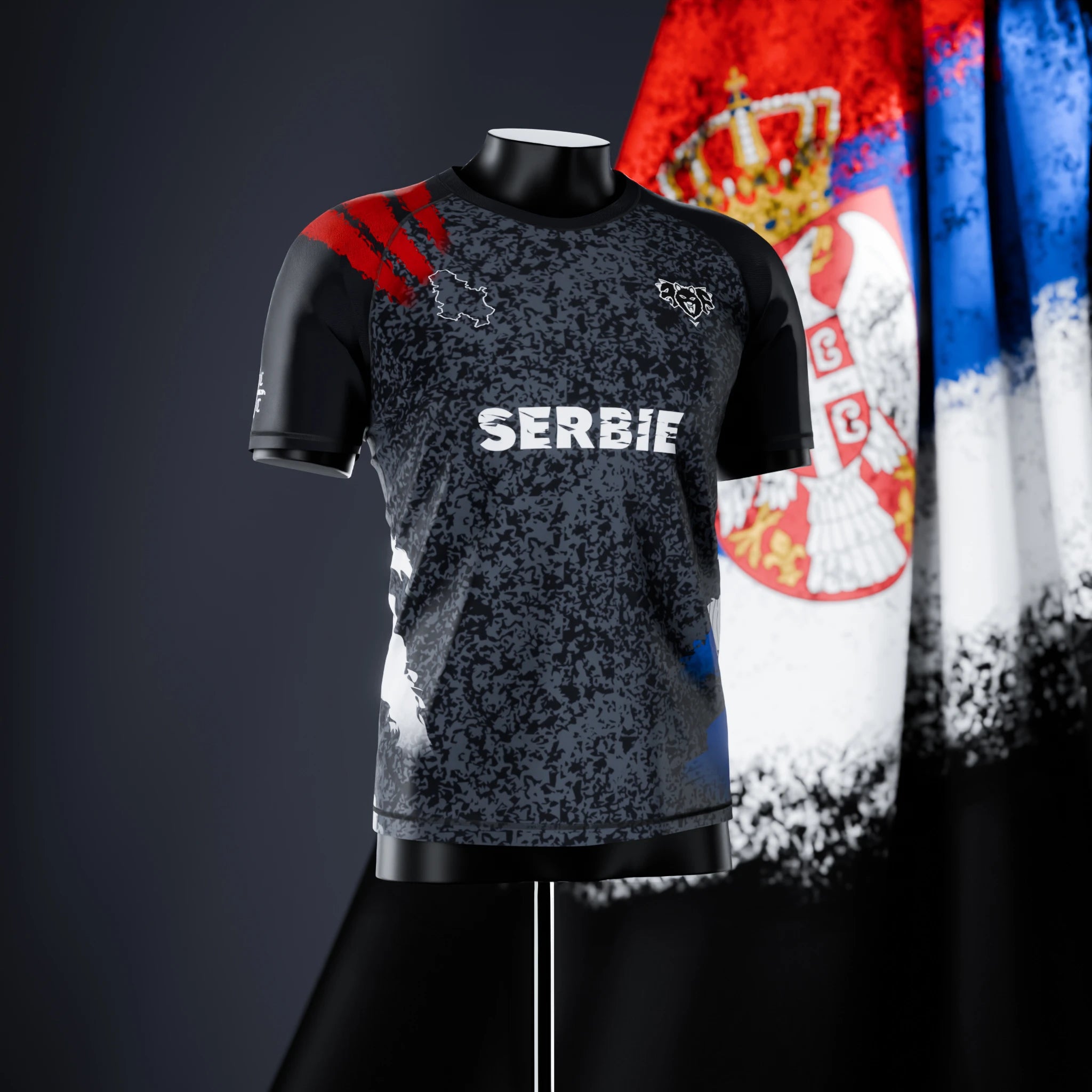 Short Sleeve Rashguard - Serbia