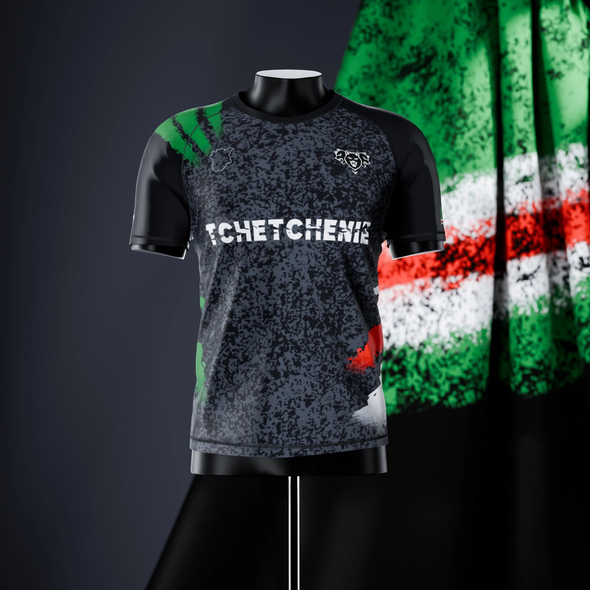 Rashguard à manches courtes - Tchétchénie