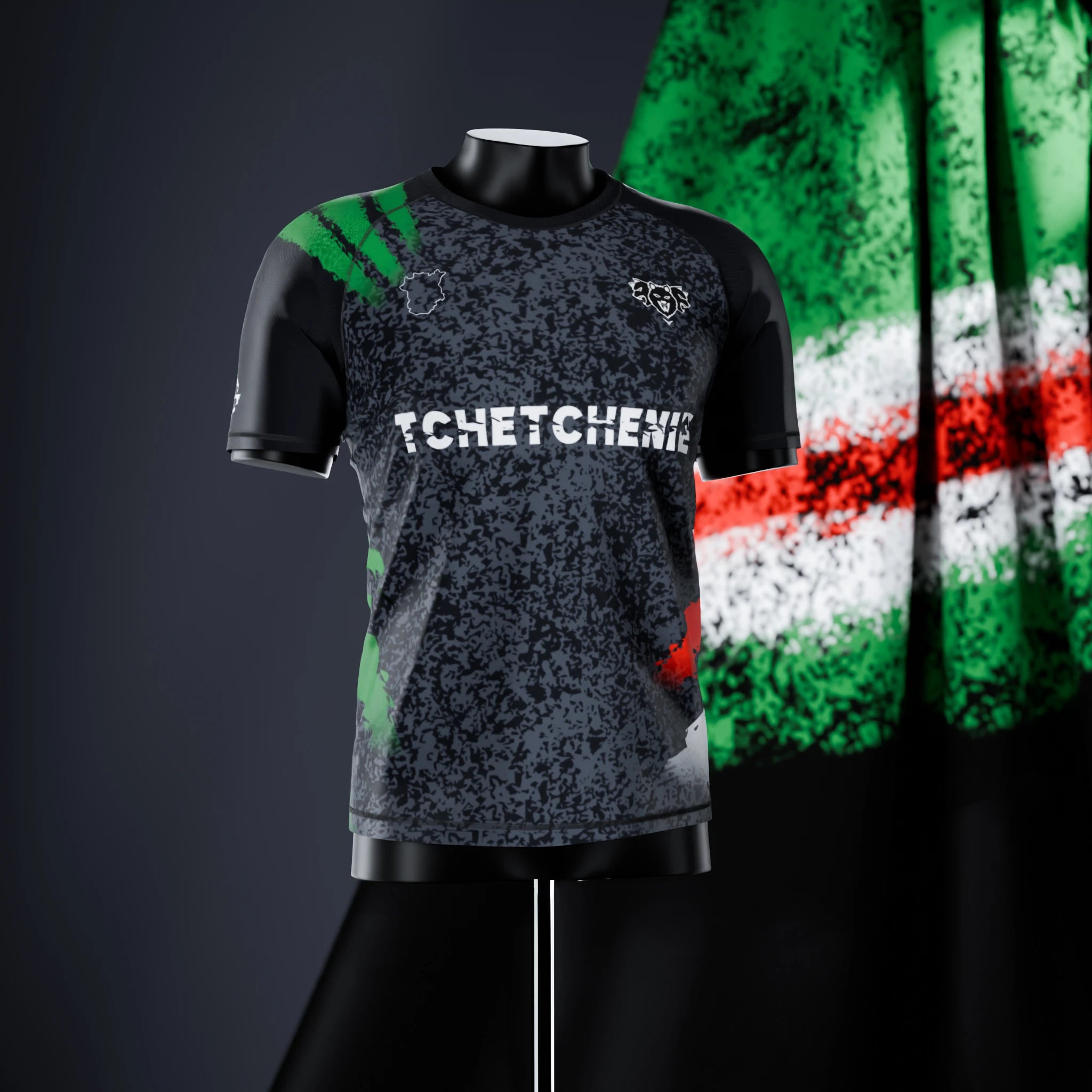 Rashguard à manches courtes - Tchétchénie