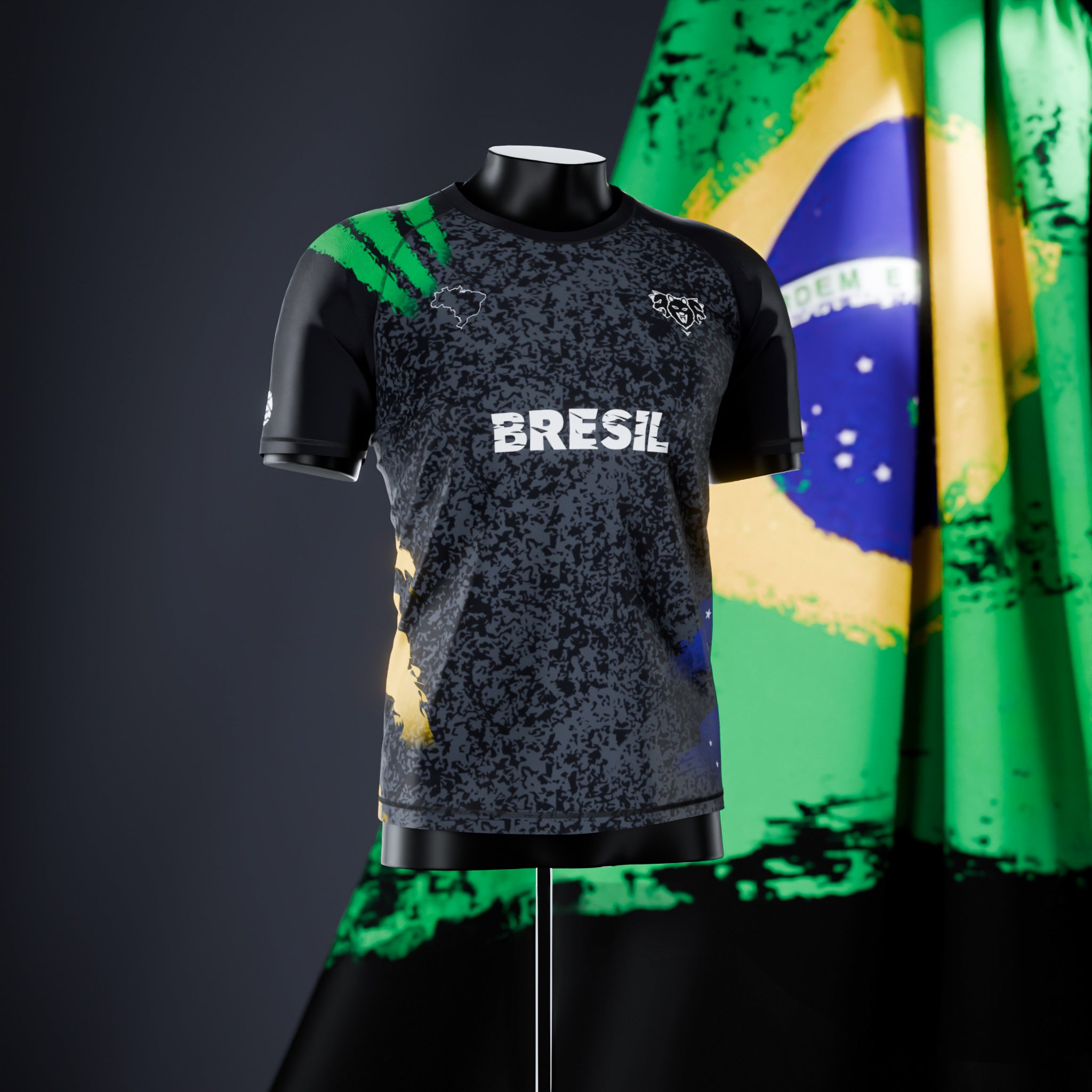 Rashguard à manches courtes - Brésil