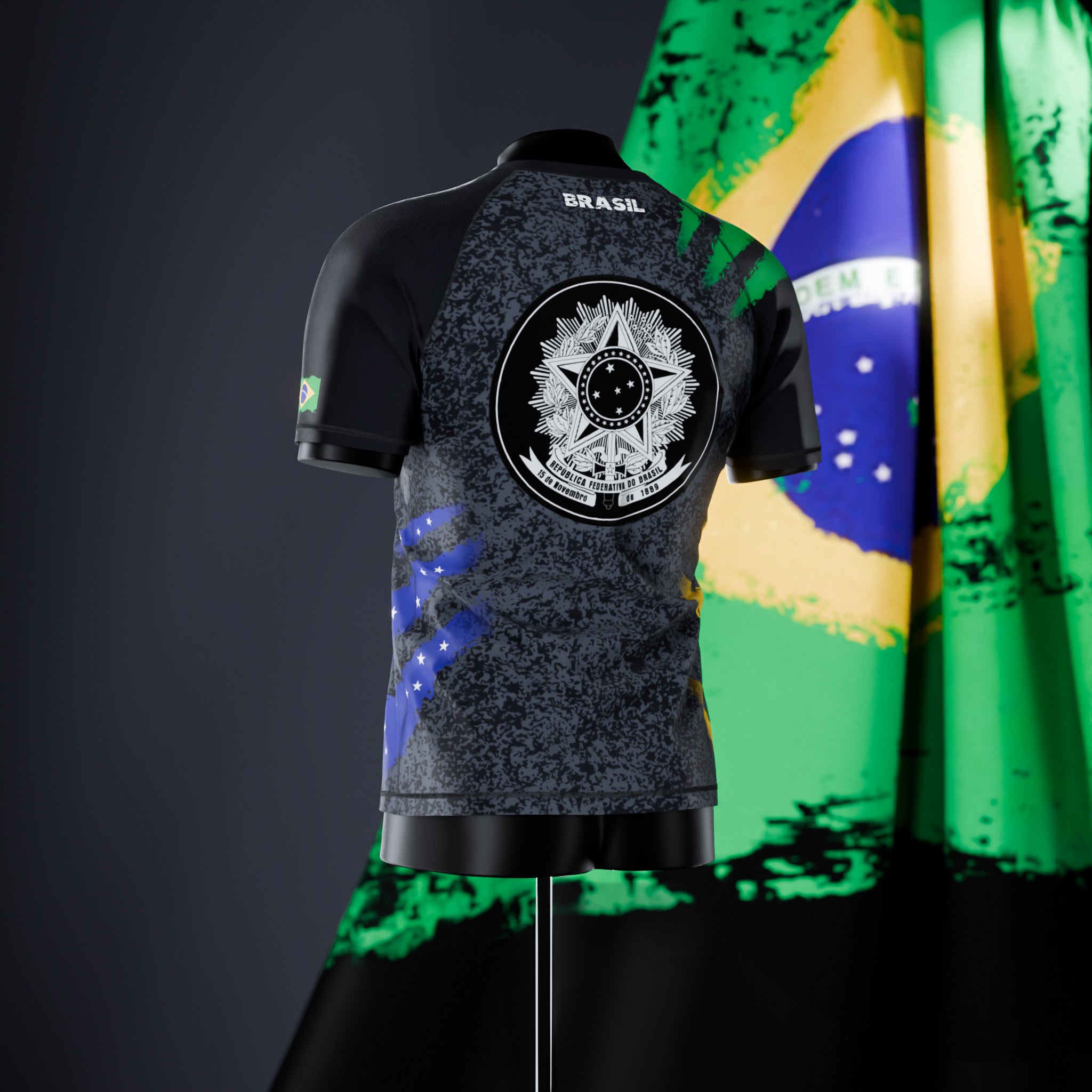 Rashguard à manches courtes - Brésil