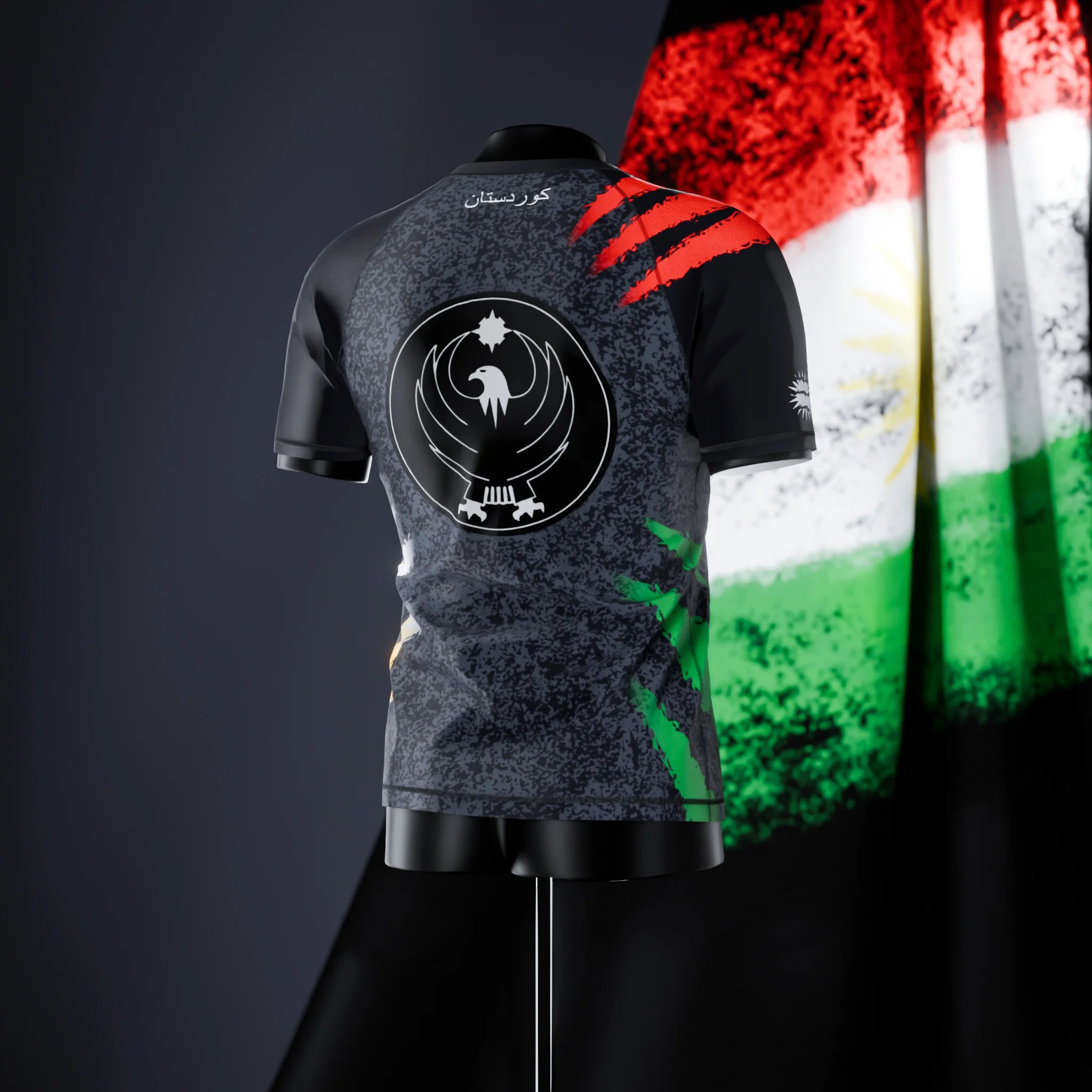 Rashguard à manches courtes - Kurdistan