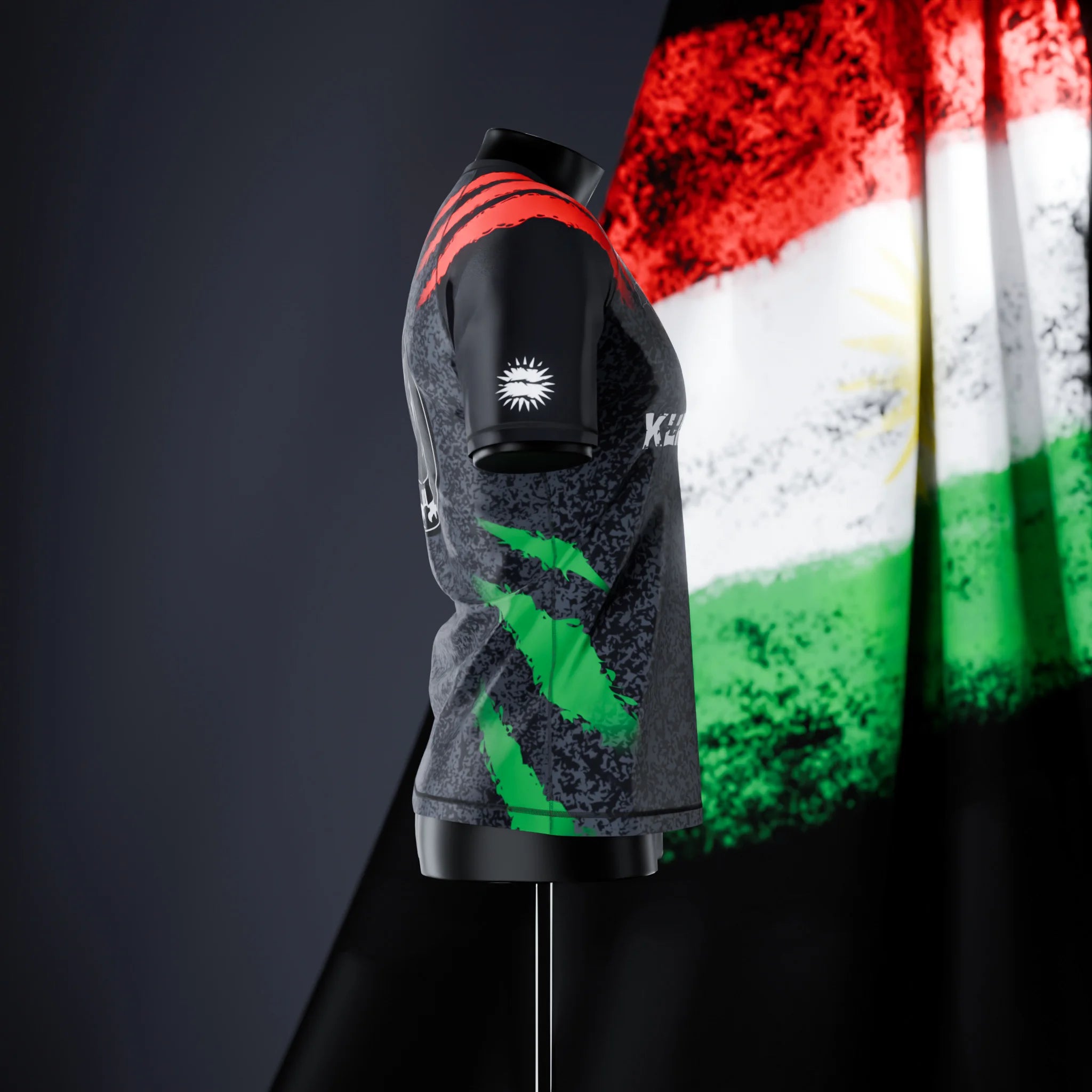 Rashguard à manches courtes - Kurdistan