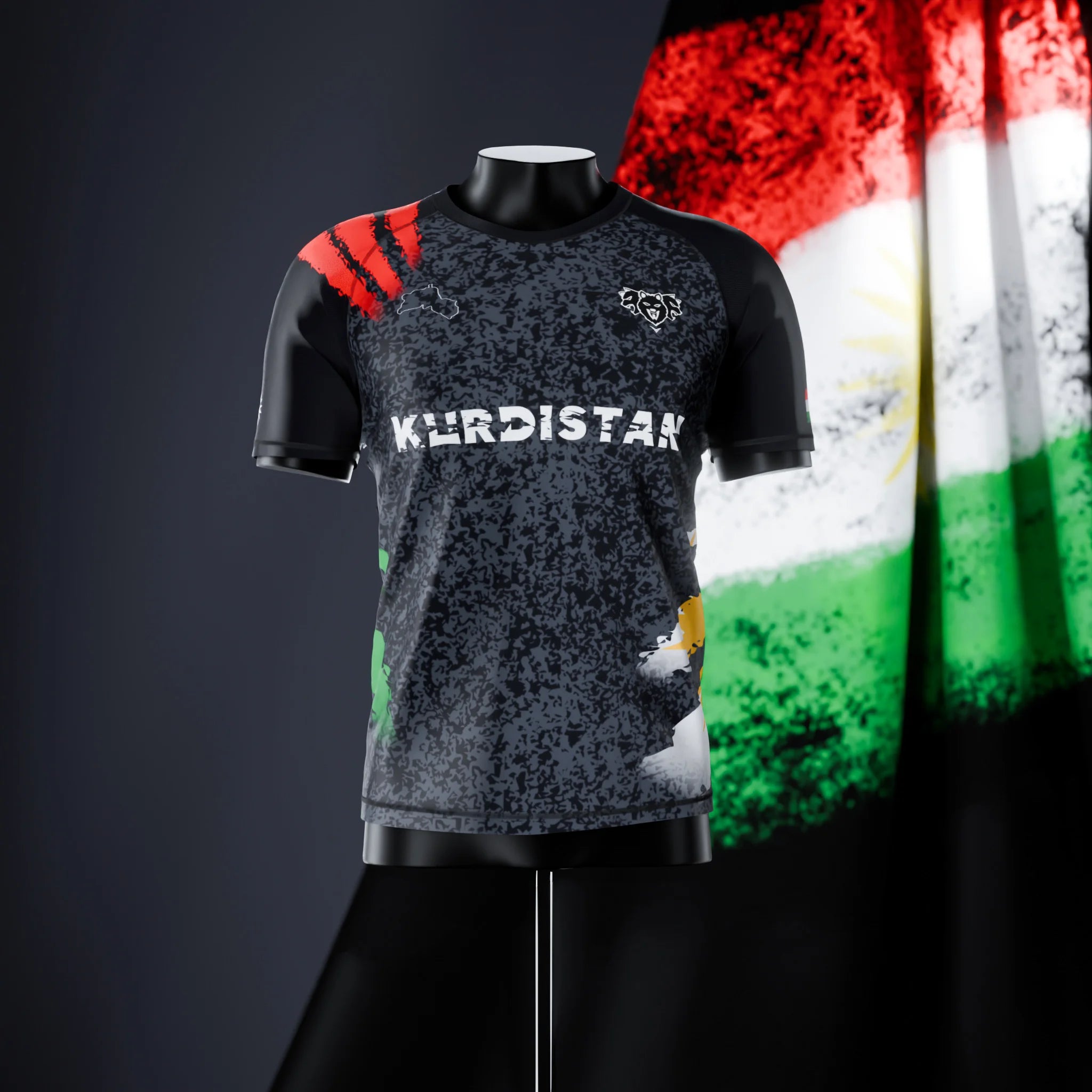 Rashguard à manches courtes - Kurdistan