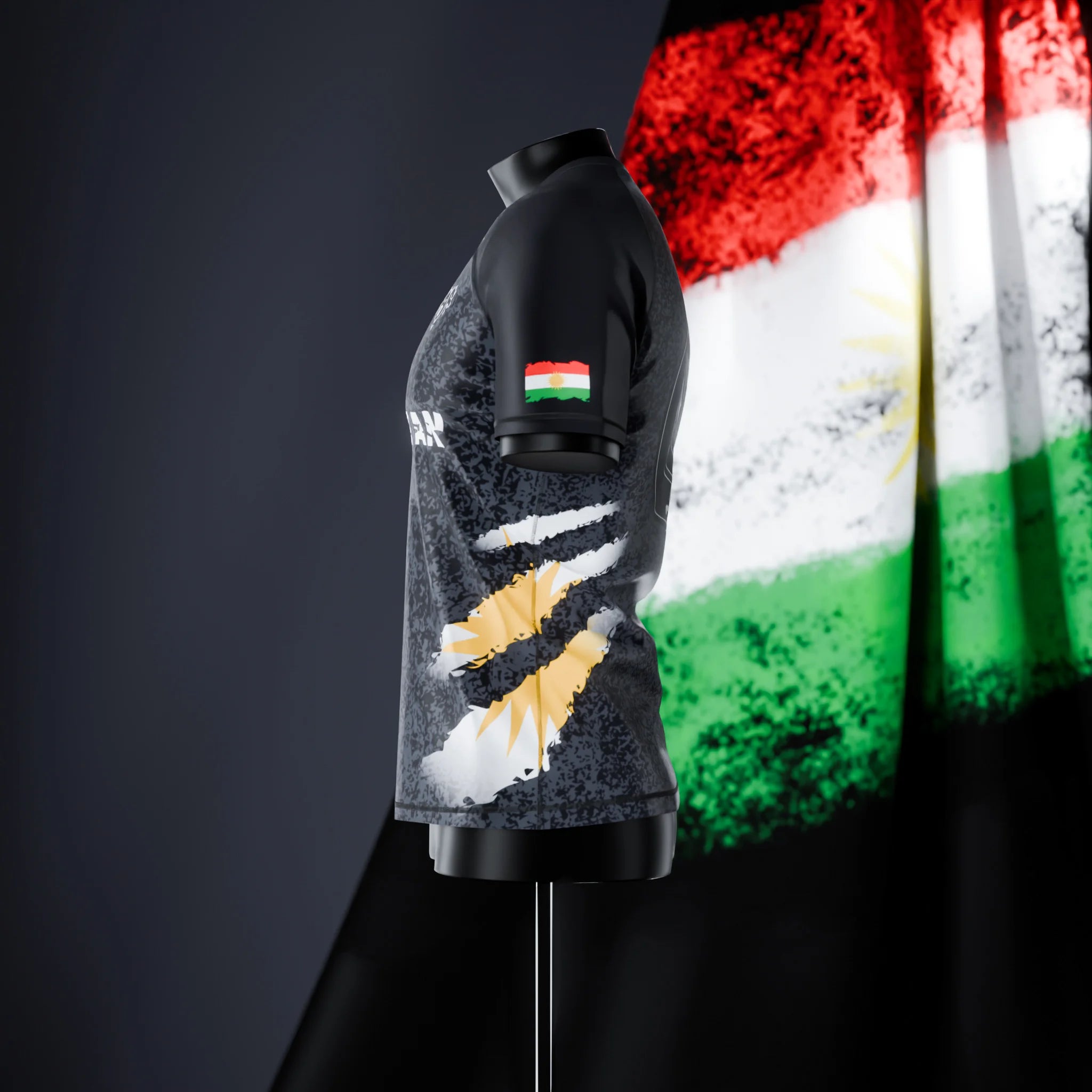 Rashguard à manches courtes - Kurdistan