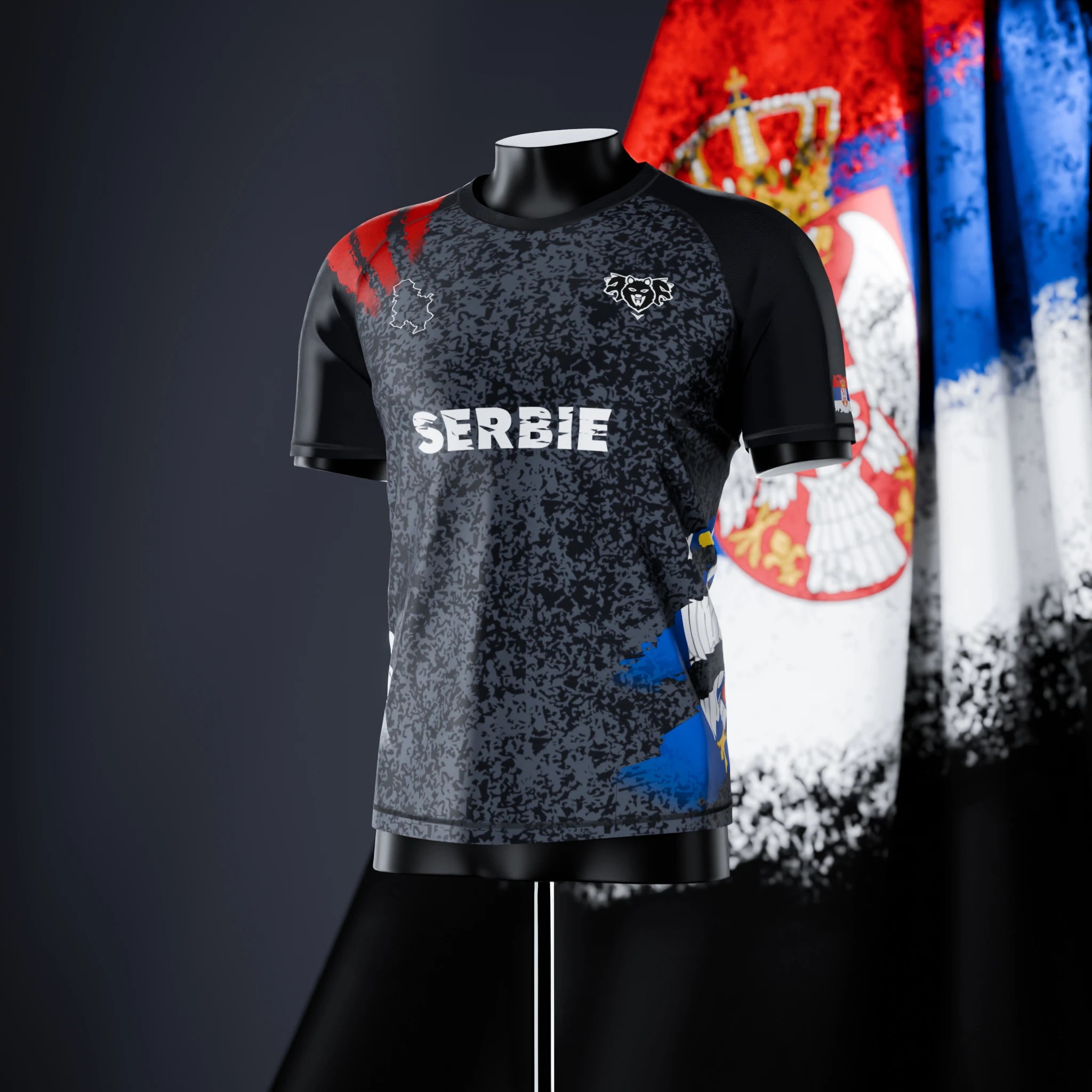 Short Sleeve Rashguard - Serbia