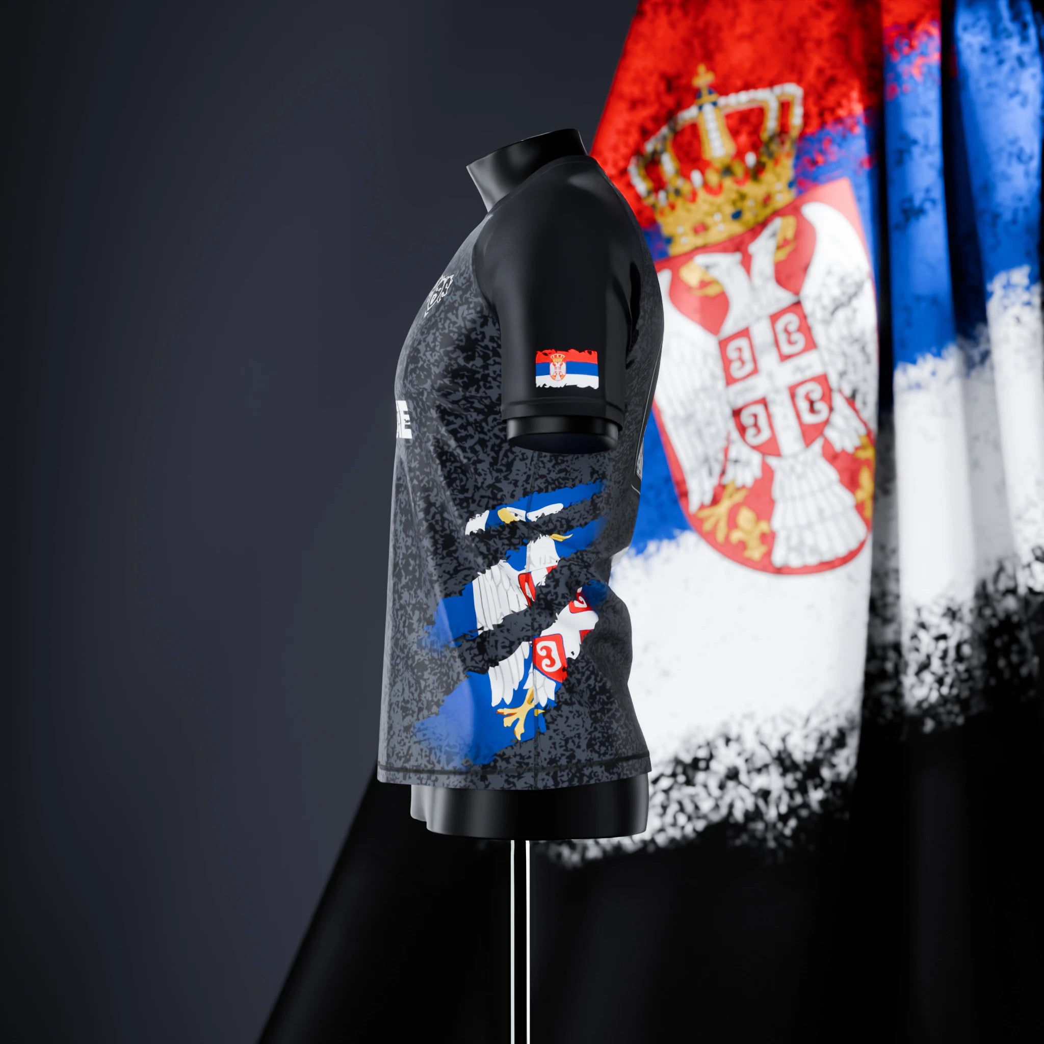 Short Sleeve Rashguard - Serbia