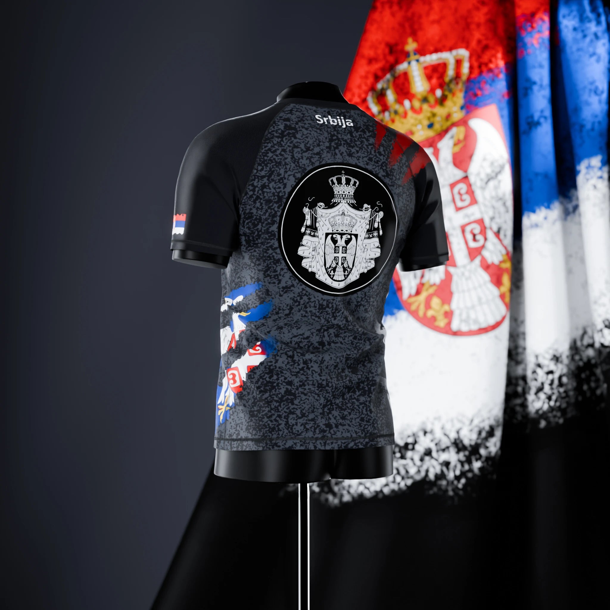 Short Sleeve Rashguard - Serbia