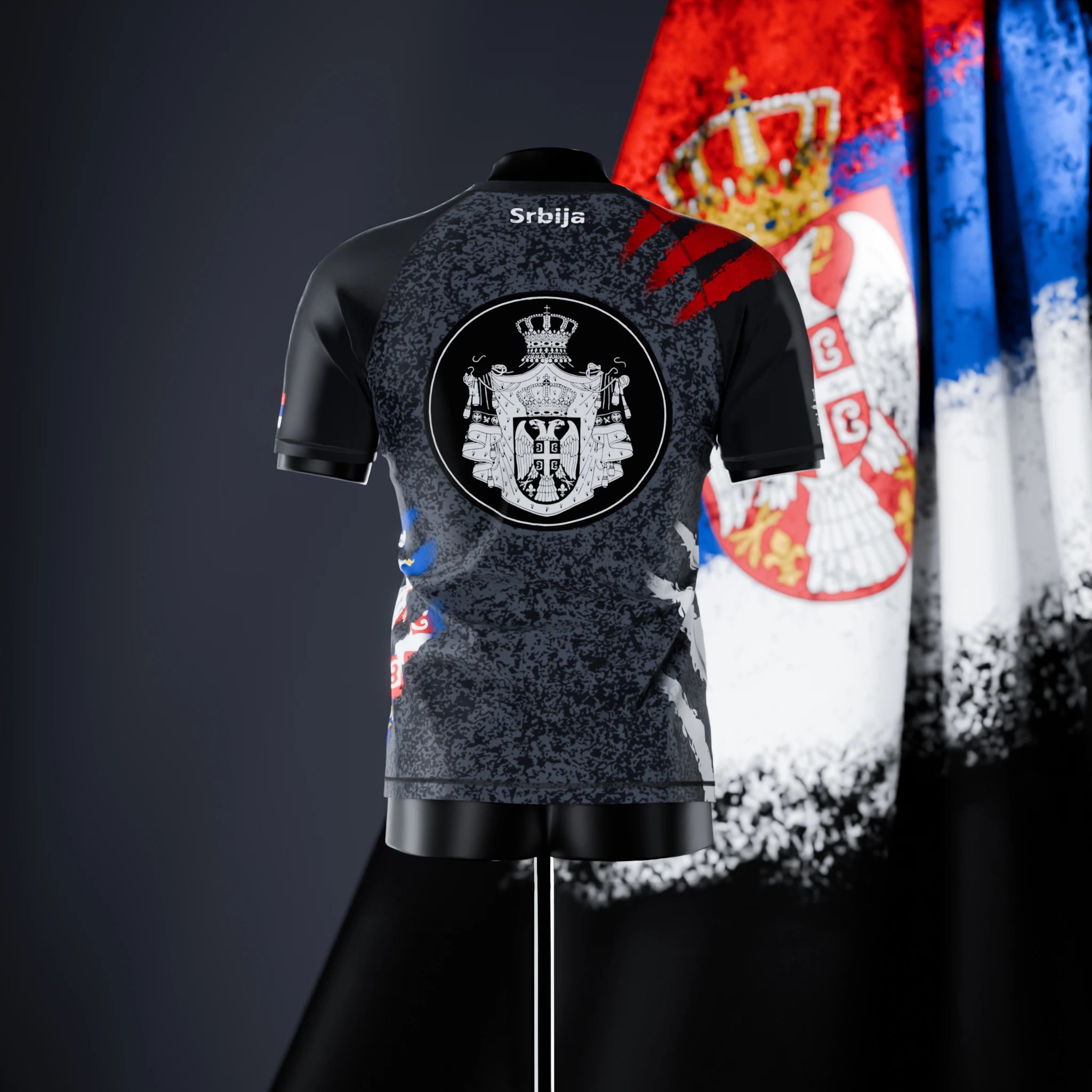 Short Sleeve Rashguard - Serbia