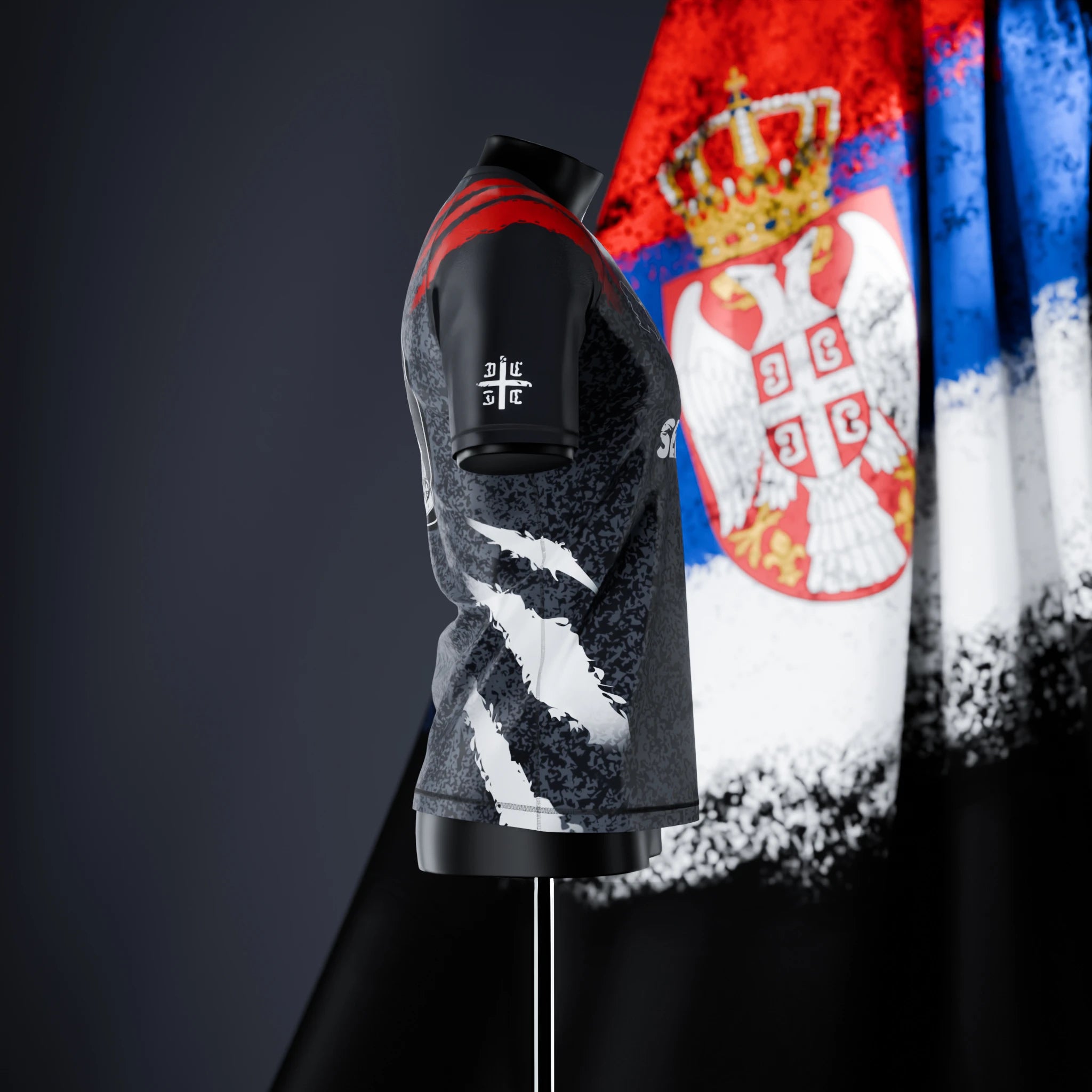 Short Sleeve Rashguard - Serbia